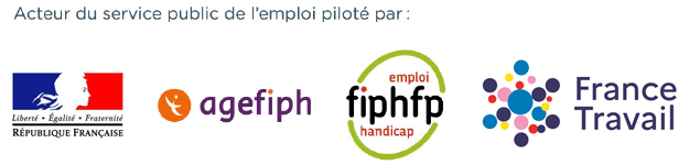 Acteur du service public de l'emploi piloté par Ministère du travail, AGEFIPH, FIPHFP et France Travail