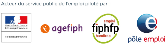 Acteur du service public de l'emploi piloté par Ministère du travail, AGEFIPH, FIPHFP et Pôle emploi